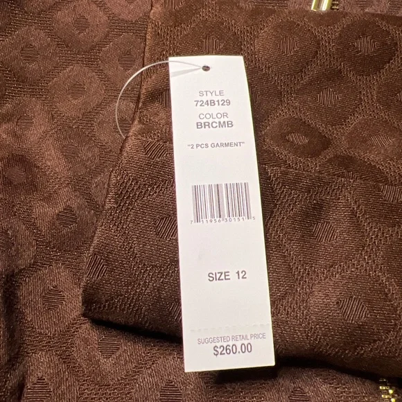 John Meyer Collection LSZipper Front Pencil Skirt Slit Back: NEW